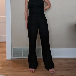 Vince black wide leg pants